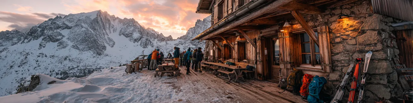 Auberges de jeunesse à la montagne pour ski et randonnée, hébergements pas chers avec ambiance conviviale et vue sur les pistes