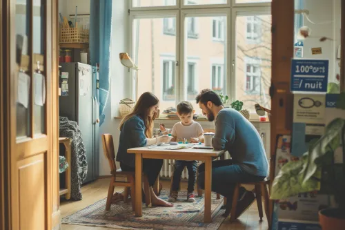 Chambre familiale confortable et économique, idéale pour séjour avec enfants à moins de 100 euros la nuit, proche des attractions