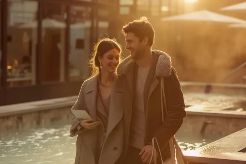 Week-end bien-être combinant détente aux thermes, séances de spa relaxantes et séance de shopping dans une charmante ville